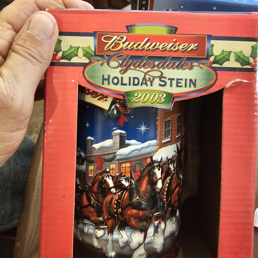 Budweiser 2003 Old Towne Holiday Stein